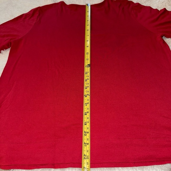 j jill medium brick red 3/4 sleeve tee - Picture 8 of 8